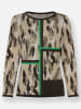 WITT WEIDEN Langarm-Pullover in beige-schwarz-gemustert