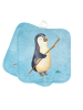Mr. & Mrs. Panda Topflappen Pinguin Angler ohne Spruch in Eisblau