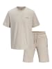 JACK & JONES Junior Loungewear-Set T-Shirt & Shorts JJEARCHIVE JNR in moonbeam