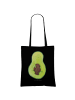 Mr. & Mrs. Panda Leinentasche Avocado Kern ohne Spruch in Schwarz