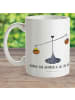 Mr. & Mrs. Panda Kindertasse Sternzeichen Waage mit Spruch in Weiß
