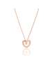 EYE CANDY Collier "HERZ" in Rosegold aus Sterling-Silber