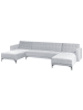 Beliani 3-tlg Modulsofa ABERDEEN in Grau/Schwarz
