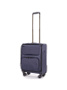Stratic Bendigo Light + 4 Rollen Kabinentrolley 54 cm mit Dehnfalte in navy