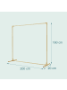 relaxdays Luftballon Bogen in Gold - (H)160 x (B)200cm