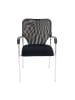MCW Besucherstuhl Tucson stapelbar, 4x Stuhl, Sitz schwarz, Rückenfläche schwarz