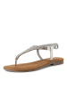 Tamaris Zehenstegsandalen in Silber