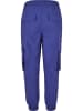 Urban Classics Urban Classics Damen Ladies High Waist Crinkle Nylon Cargo Pants in bluepurple