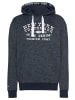 H.I.S. Kapuzensweatshirt in marine-meliert