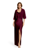 Vera Mont Strick-Cardigan mit 3/4 Arm in Strong Aubergine