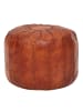 FineBuy Hocker und Sitzsäcke in Braun / Leder / 52x52x52