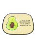 Mr. & Mrs. Panda Sonnenschutz Avocado Kern mit Spruch in Gelb Pastell