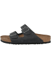 Birkenstock Sandale Arizona Fettleder normal in schwarz