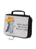 Mr. & Mrs. Panda Waschtasche Axolotl Tequila mit Spruch in Grau Pastell
