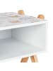 relaxdays Kinder-Nachttisch "Teddy" in Mehrfarbig - (B)34 x (H)42 x (T)30 cm