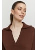 b.young V-Ausschnitt-Pullover BYOLIA COLLAR JUMPER - 20811891  Pullover mit Hemdkragen in Braun