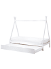 Beliani Kinderbett TALMONTIERS  in Weiß - (W) 99 x (H) 171 x (L) 209 cm