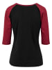 Urban Classics Longsleeves in blk/burgundy