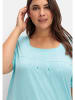 sheego Longshirt in aqua