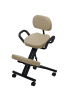 MCW Kniestuhl mit Rückenlehne Q22, Creme-beige