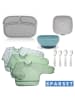 MiaMia 10-tlg. Esslern-Komplettset in gray,green