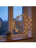 relaxdays LED Dekokugel in Gold - Ø 30 cm