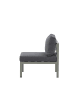 home24 home24 Loungesessel - Braun / Beige - Aluminium - 70 x 65 x 74 cm in Khaki