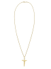 Elli Halskette 375 Gelbgold Kreuz in Gold