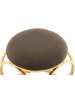 Kayoom Hocker Whitney in taupe - gold