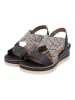 remonte Sandalen in Schwarz