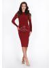 faina Women Skirt in burgundy