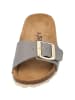 Palado Pantoletten Malta EGS Matt Premium Leather in Grau