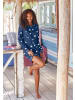 Vivance Active Sleepshirt in dunkelblau-gemustert