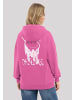 F4NT4STIC Hoodie Smiley Originals Punk Drip Streetwear in hyper pink