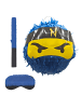 relaxdays 3-tlg. Pinata Set "Ninja" in Blau