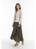 DreiMaster Vintage Damen Lederblazer in Wollweiss