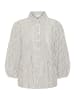 Kaffe Kurzarmhemd KAmilia Regular fit in Chalk/Black Stripe