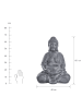 Butlers Statue mit Kerzenhalter Höhe 68cm BUDDHA in Grau