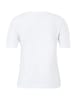 BETTY & CO Basic Shirt mit Rundhalsausschnitt in Weiß