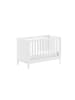 58 aufm Kessel BABYBETT 60x120 Kiefer MDF weiß robust stabil höhenverstellbar