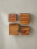 KADIMA DESIGN 4er Set Wandregale MUMBAI Massivholz Holzregal Landhaus-Stil