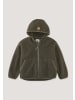 Hessnatur Wollfleece Jacke in vintage oliv