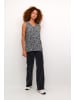 Kaffe Ärmellose Bluse KAamber Regular fit in Black / Chalk Flower