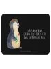 Mr. & Mrs. Panda Mouse Pad Pinguin Blumen mit Spruch in Schwarz