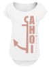 F4NT4STIC Long Cut T-Shirt PLUS SIZE  Ahoi Anker in weiß