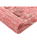 Beliani Kurzflor NIGDE in Rot/Weiß - (W) 80 x (H) 1.5 x (L) 150 cm