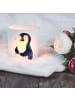 Mr. & Mrs. Panda Windlicht Glas Pinguin Diät ohne Spruch in Transparent