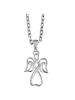 Adeliás Damen Anhänger Engel aus 925 Silber mit Zirkonia in silber