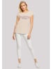 F4NT4STIC Extended Shoulder T-Shirt Valentinstag Valentine Vibes in Whitesand