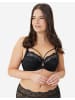 SugarShape BH Eliana Velvet in black satin